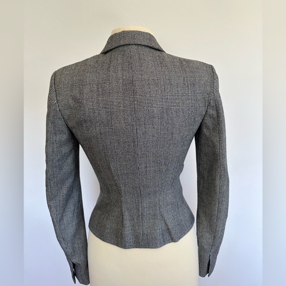 La Perla Rare Prince of Wales Corset Jacket in Black & White 38IT/2US - Picture 3 of 5